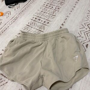 Gymshark Beige Athletic Shorts